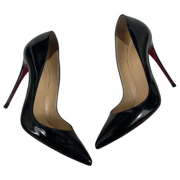 Christian Louboutin So Kate 120 Patent Leather Pumps Black Size 37 - Picture 6 of 12